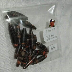 One-of-a-kind handmade/hand rolled paper beads/jewelry making/craft supplies/DIY